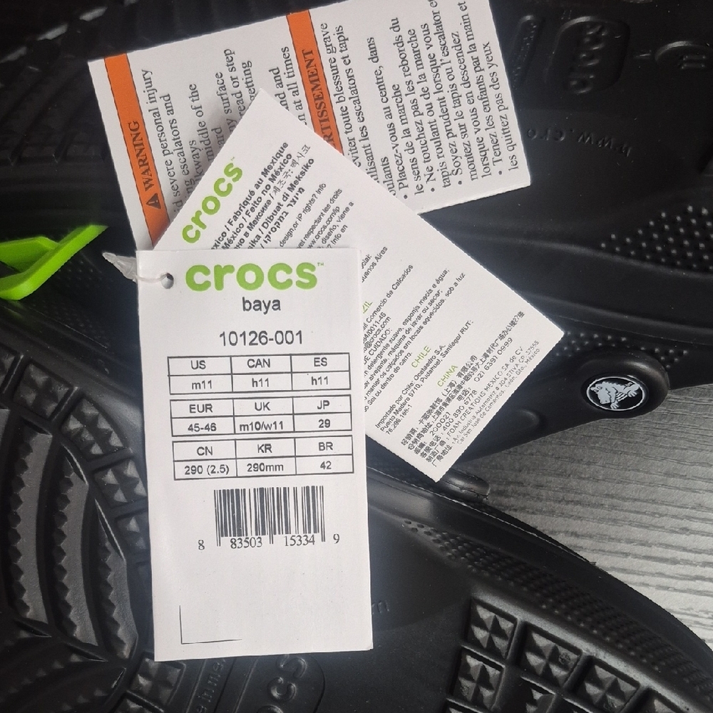 CROCS MEN Black Sandals - Picture 2 of 4